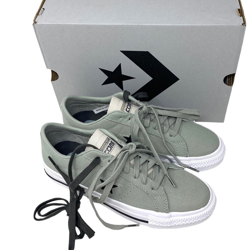 Converse CONS One Star Pro OX Low Top Canvas Gray Men’s Size Sneakers 172634C - Picture 6 of 12